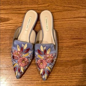 Charles & Keith Blue Mules